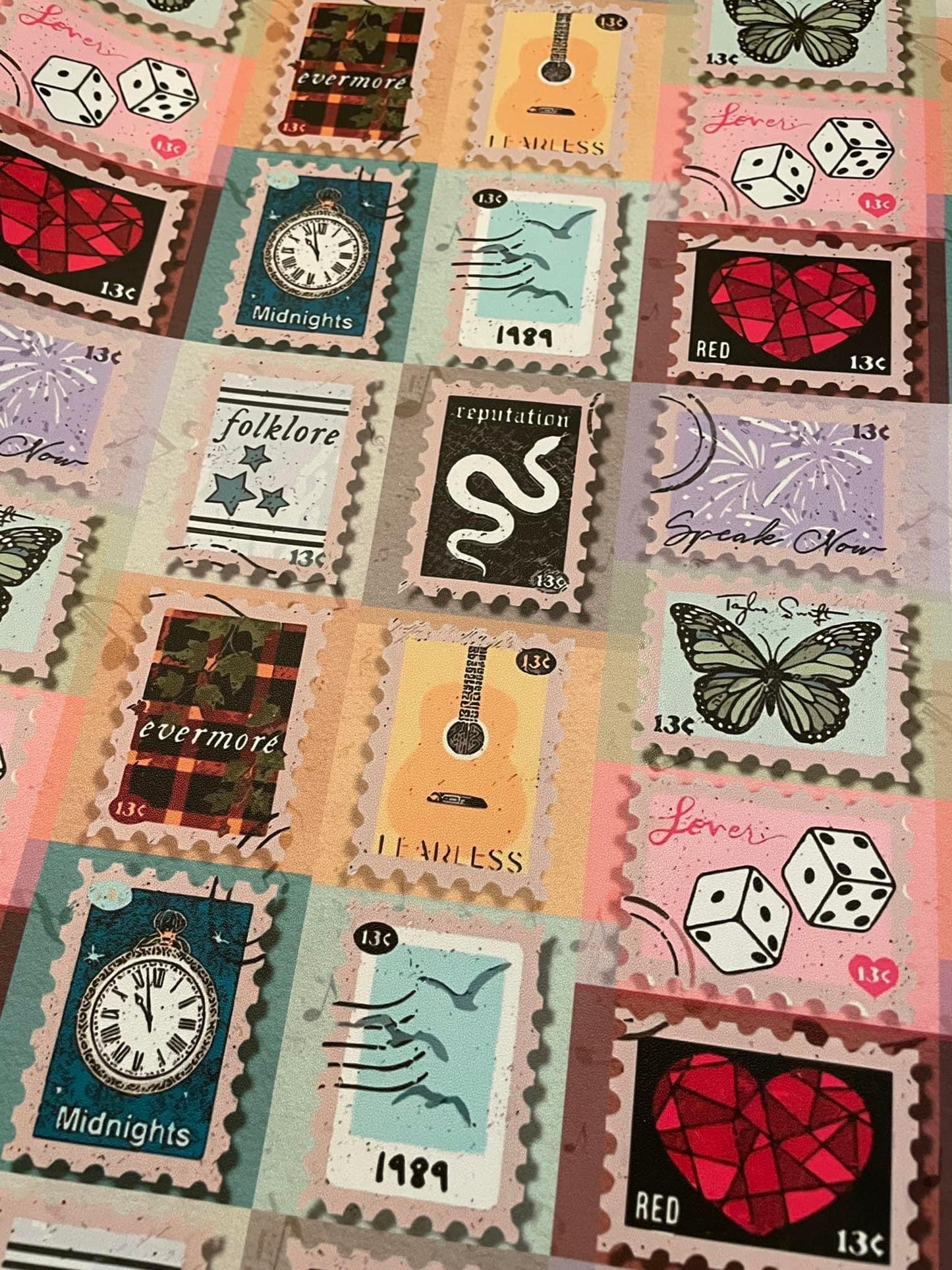 Era’s Tour Stamps Printed Fabric