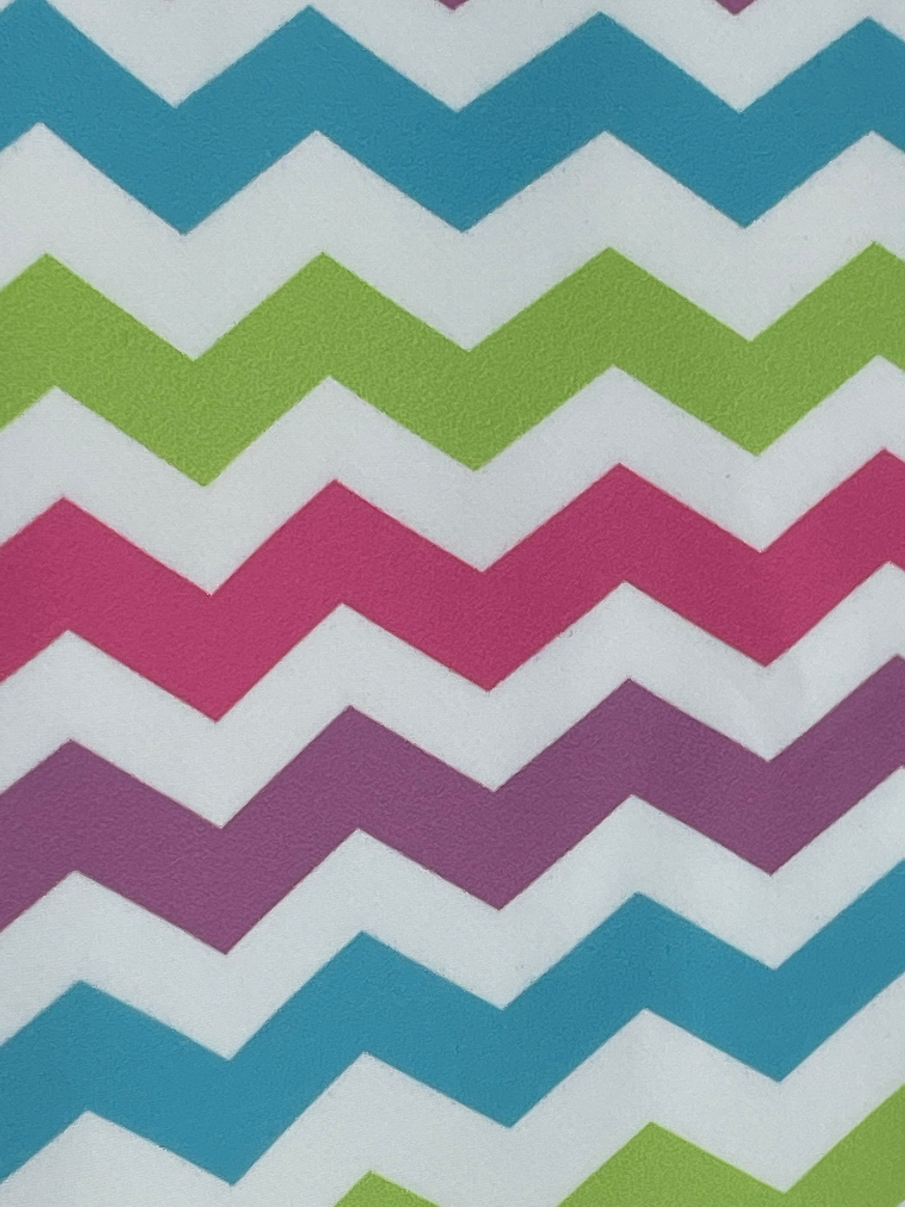 Confetti Chevron Strips 12"x54" Lux Poly