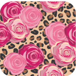 (Pre-Sale) Leopard Roses Printed Fabric