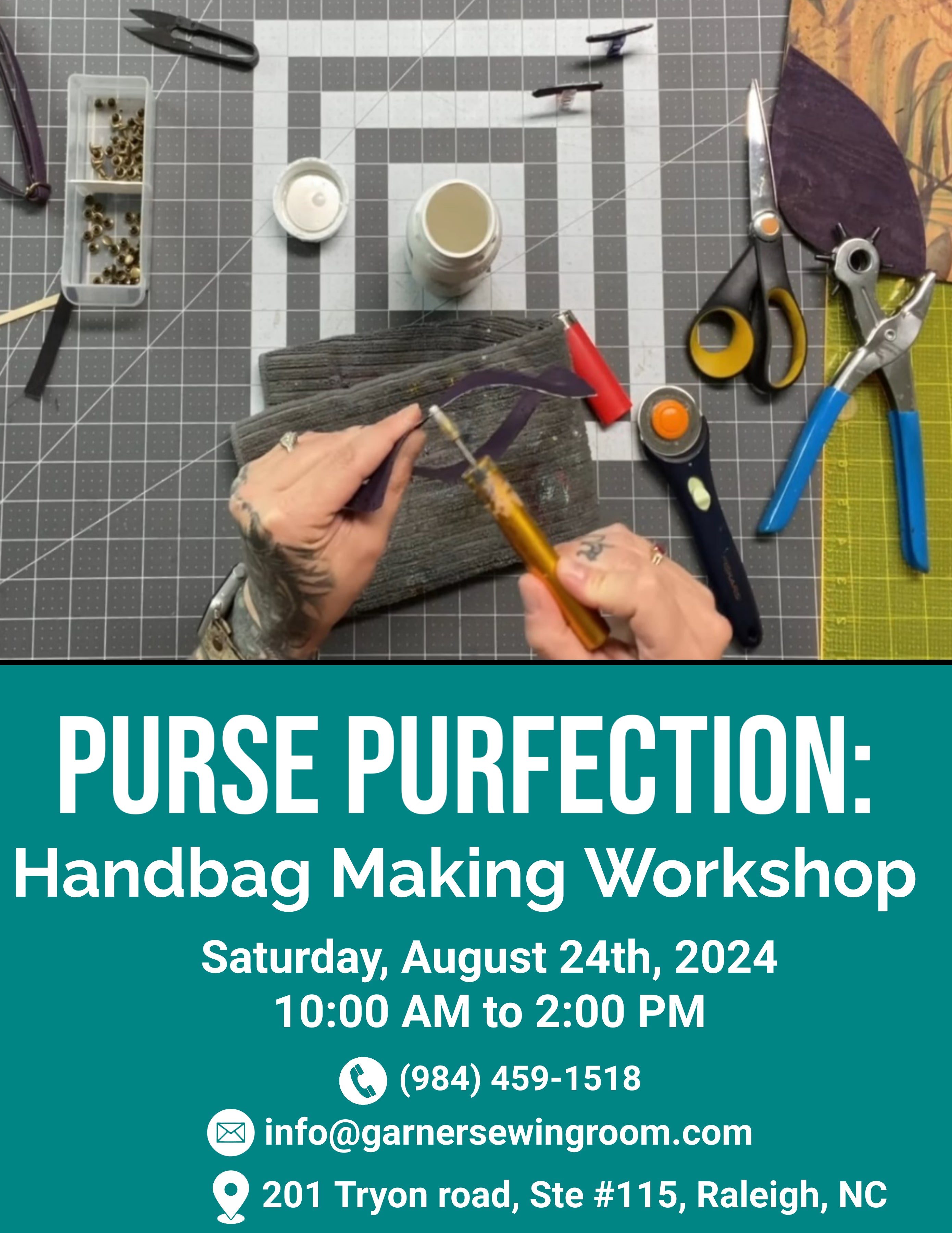 Purse Purfection Handbag Making Garner Sewing Room