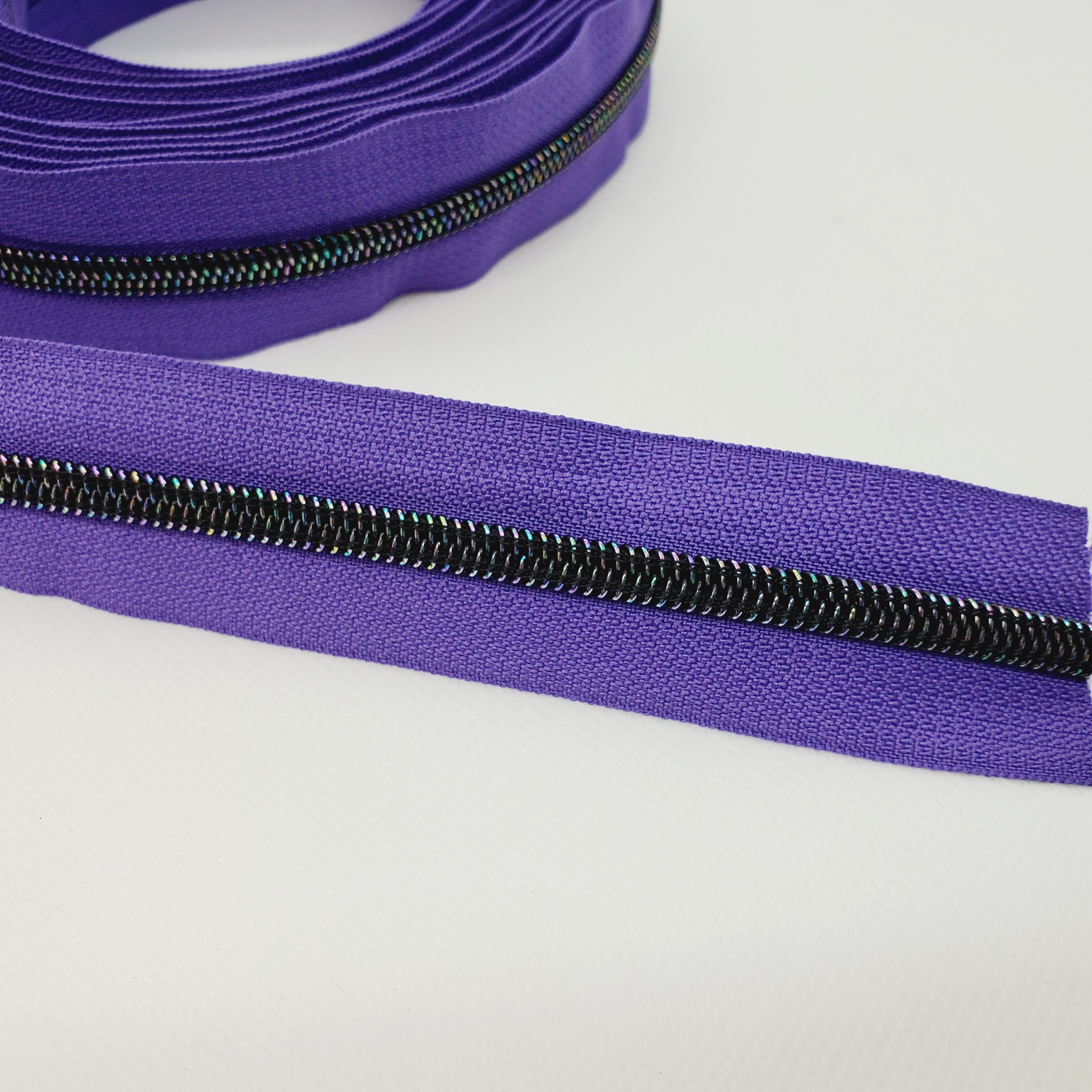 #5 MIDNIGHT RAINBOW ZIPPER TAPE BY THE YARD | 3 Colors