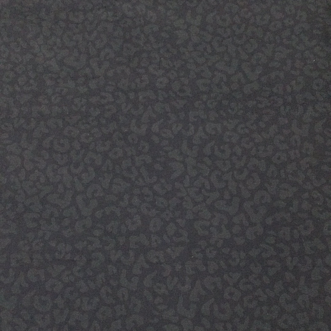 Black Leopard Print 12x12 Patterned Vinyl Sheet