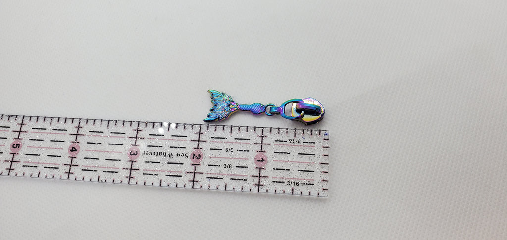 Mermaid tale Rainbow #5 Zipper Pull 2Pk