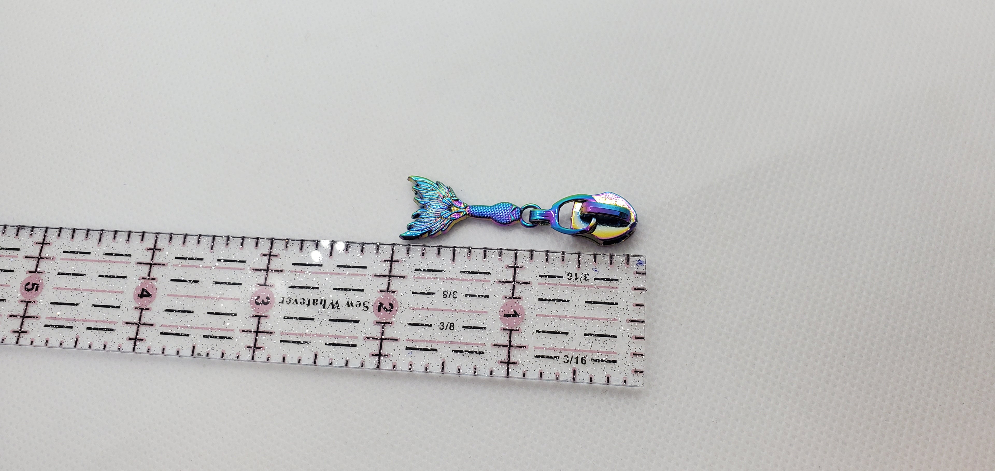 Mermaid tale Rainbow #5 Zipper Pull 2Pk
