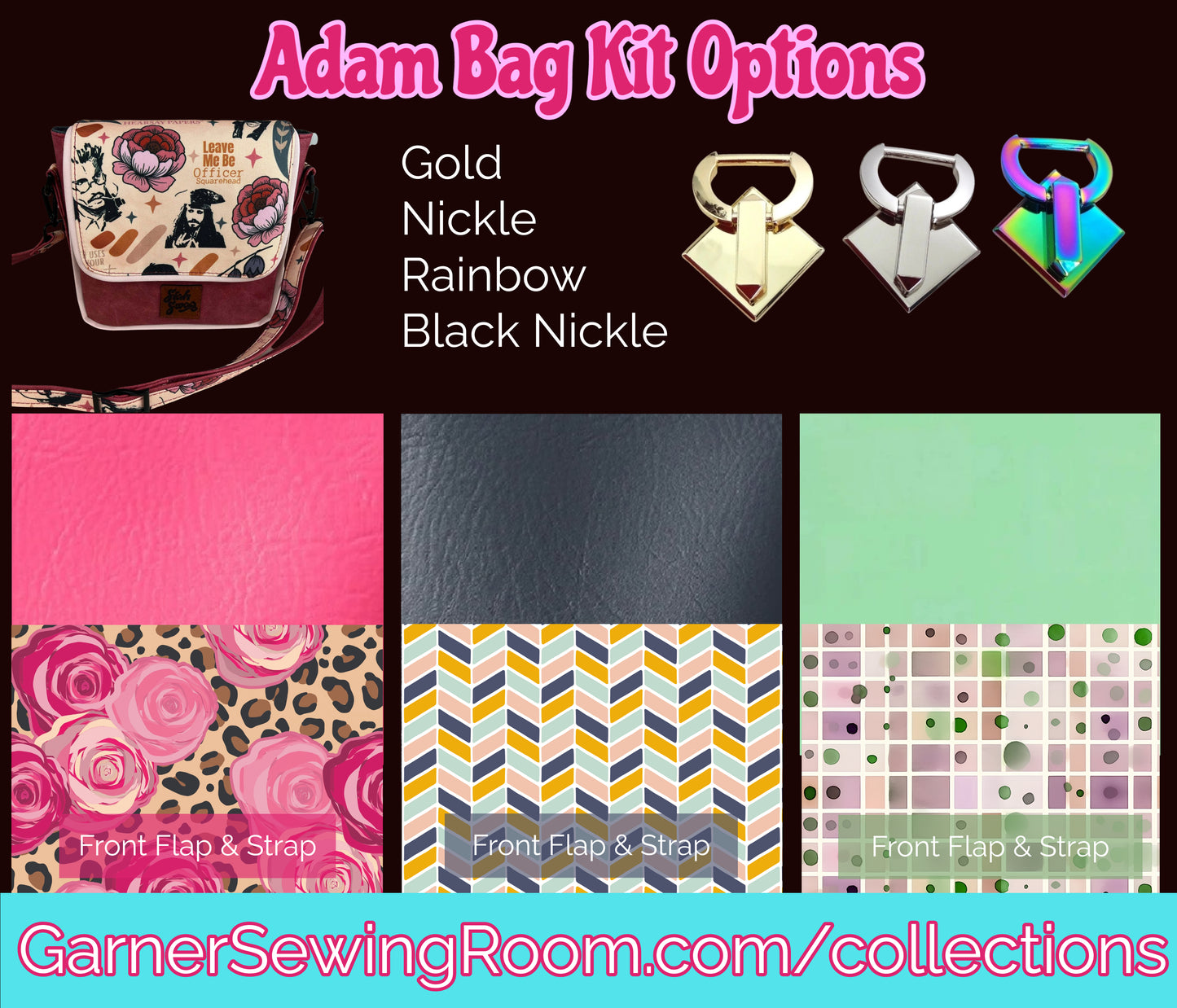 Adam Crossbody Bag Making Kit - KM Designs Pattern Co.