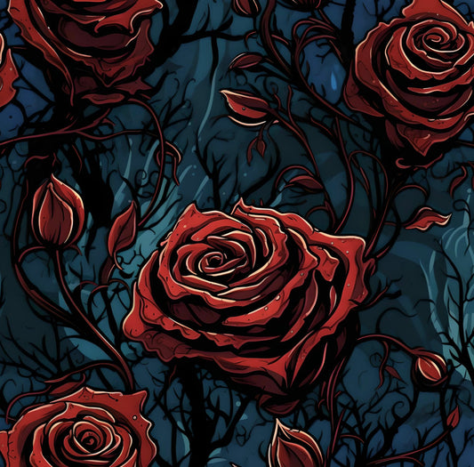 Enchanted Rose Printed Fabric