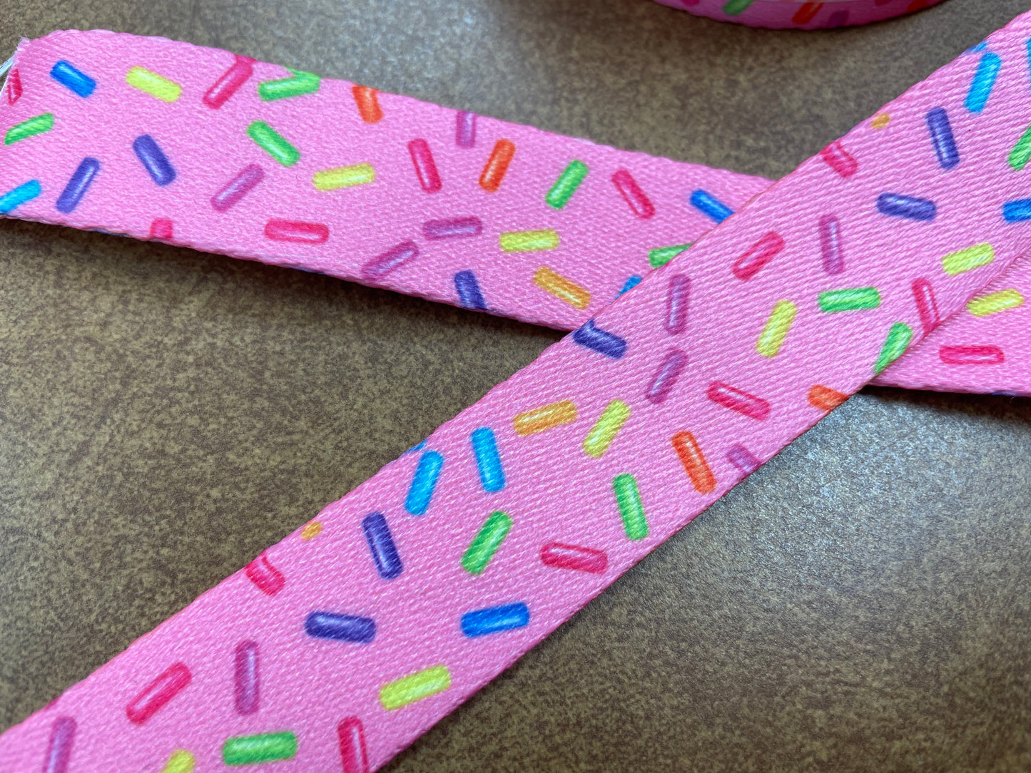 1" Pink Sprinkles Webbing