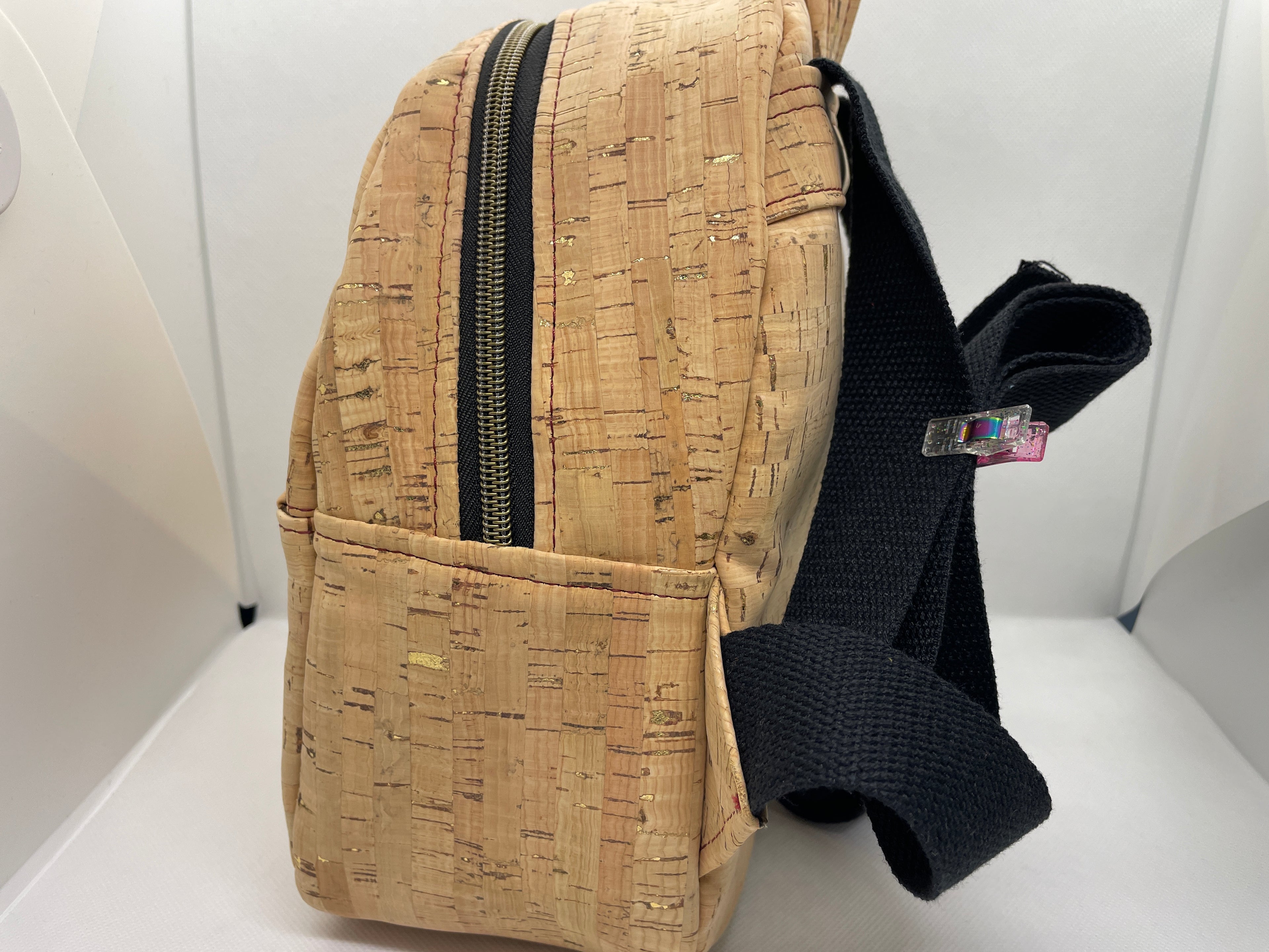 Natural Cork with gold flakes Dreamer Pack (mini backpack)