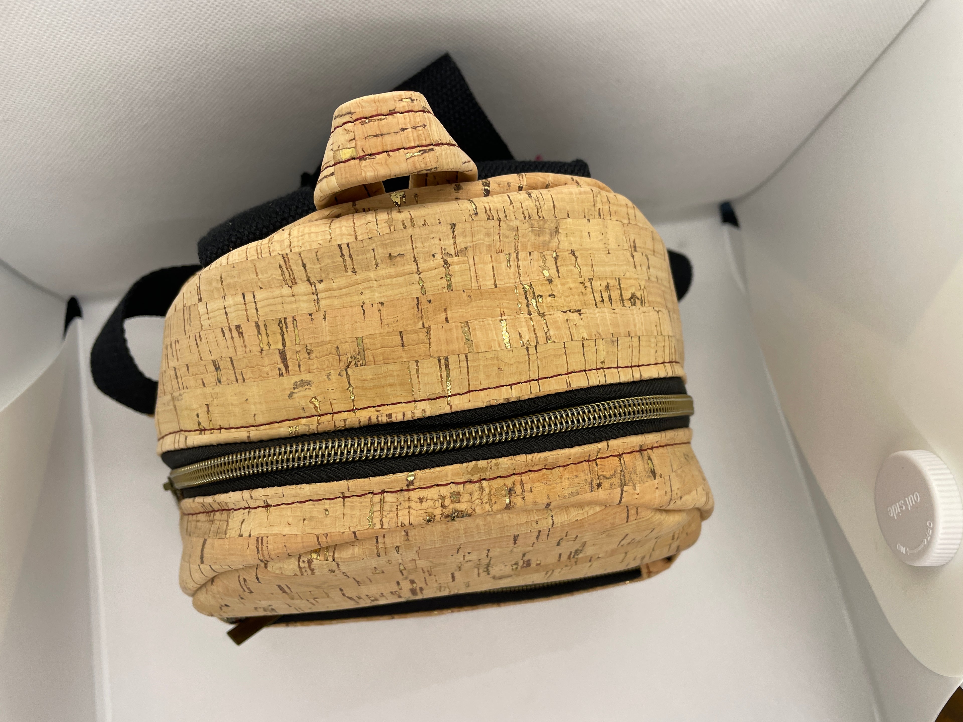 Natural Cork with gold flakes Dreamer Pack (mini backpack)