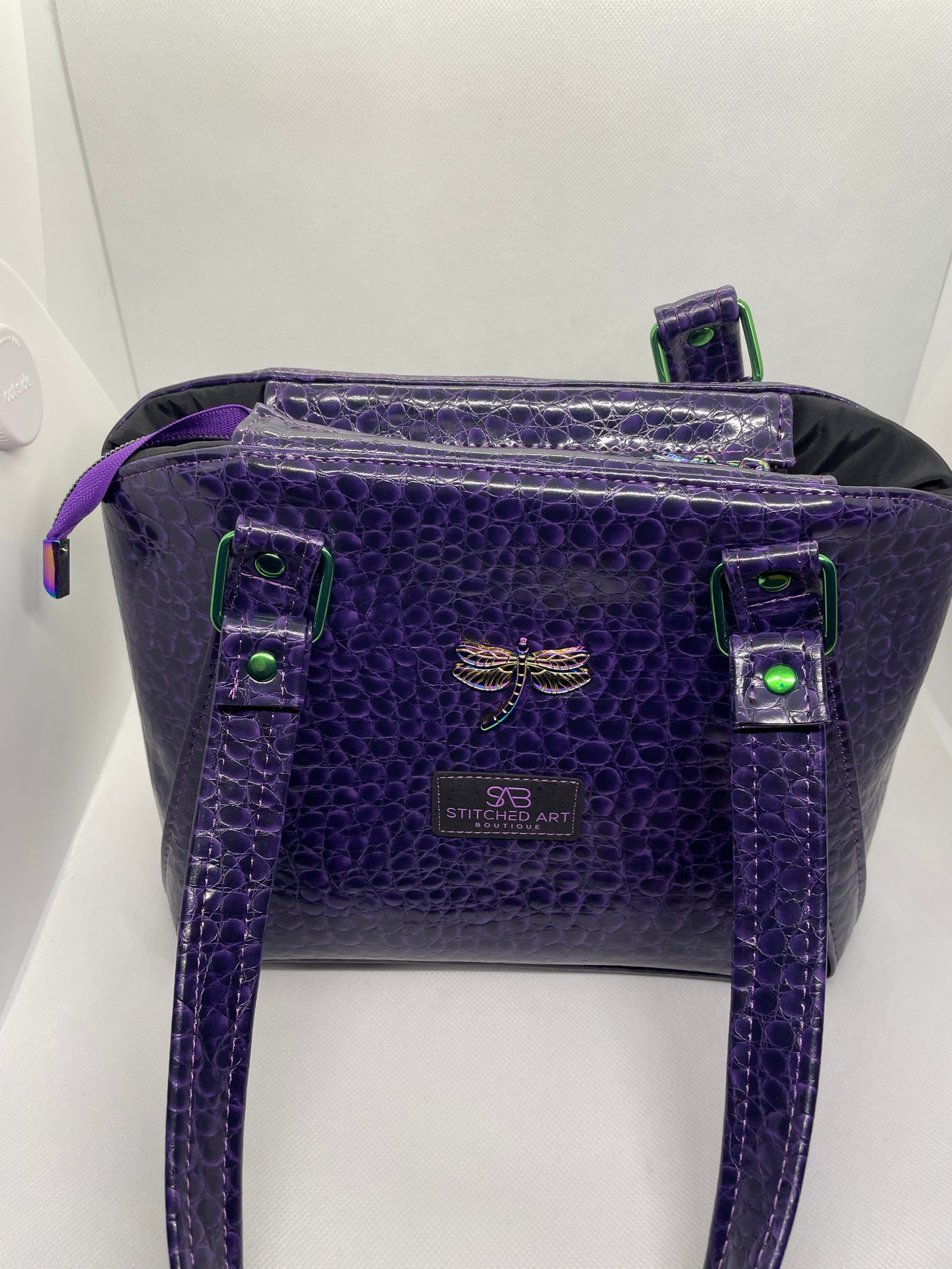 Purple Scales Dragonfly Lola Handbag