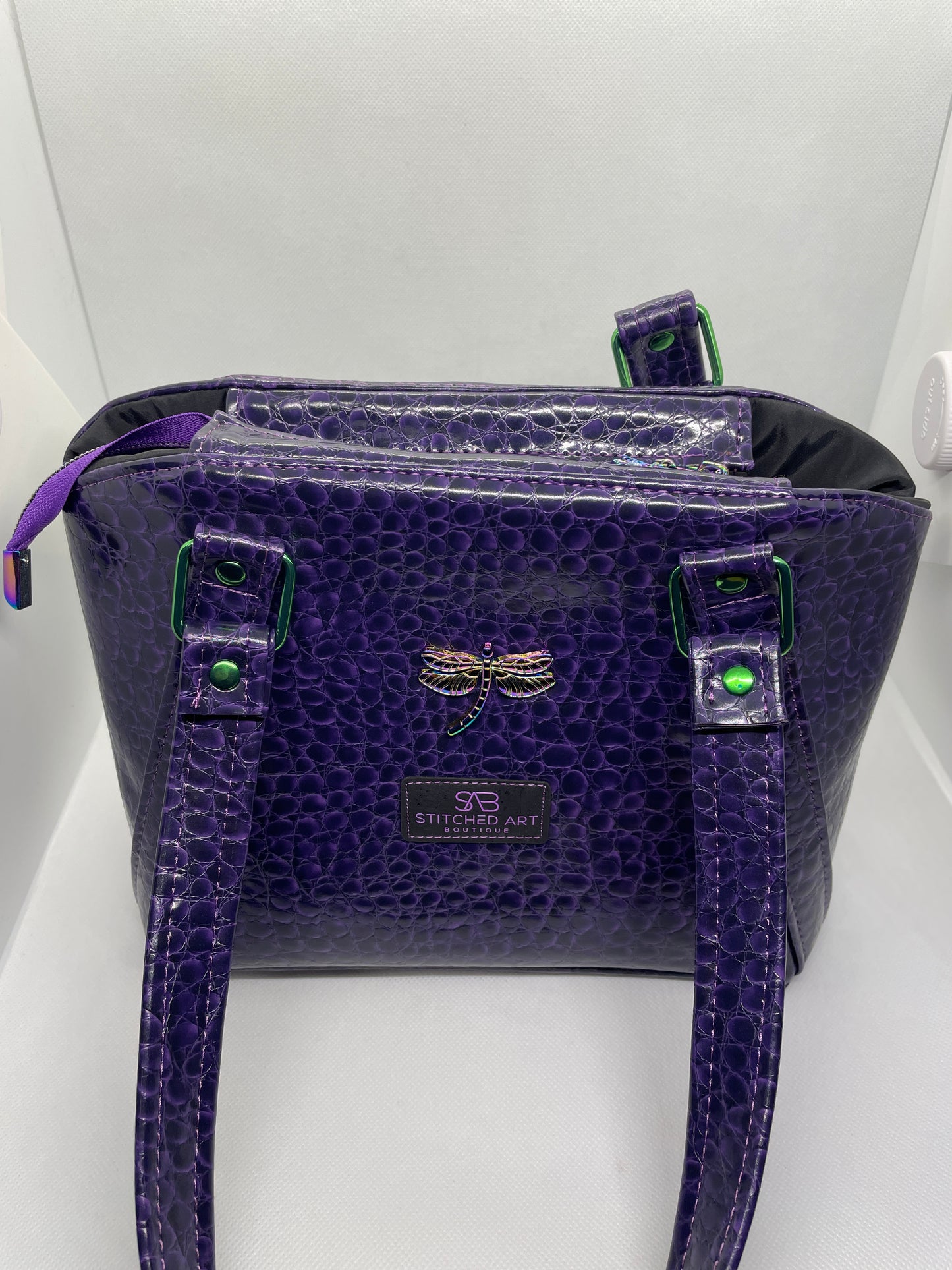 Purple Scales Dragonfly Lola Handbag