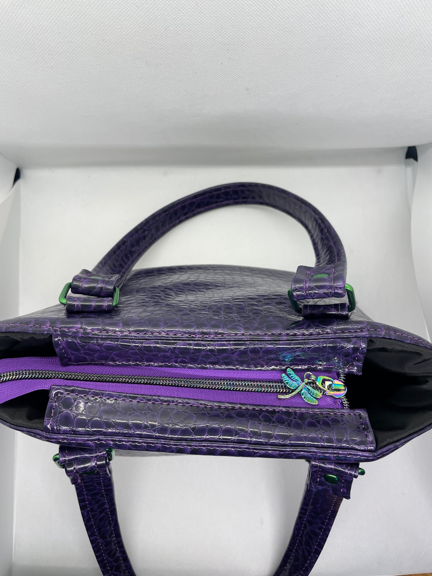 Purple Scales Dragonfly Lola Handbag