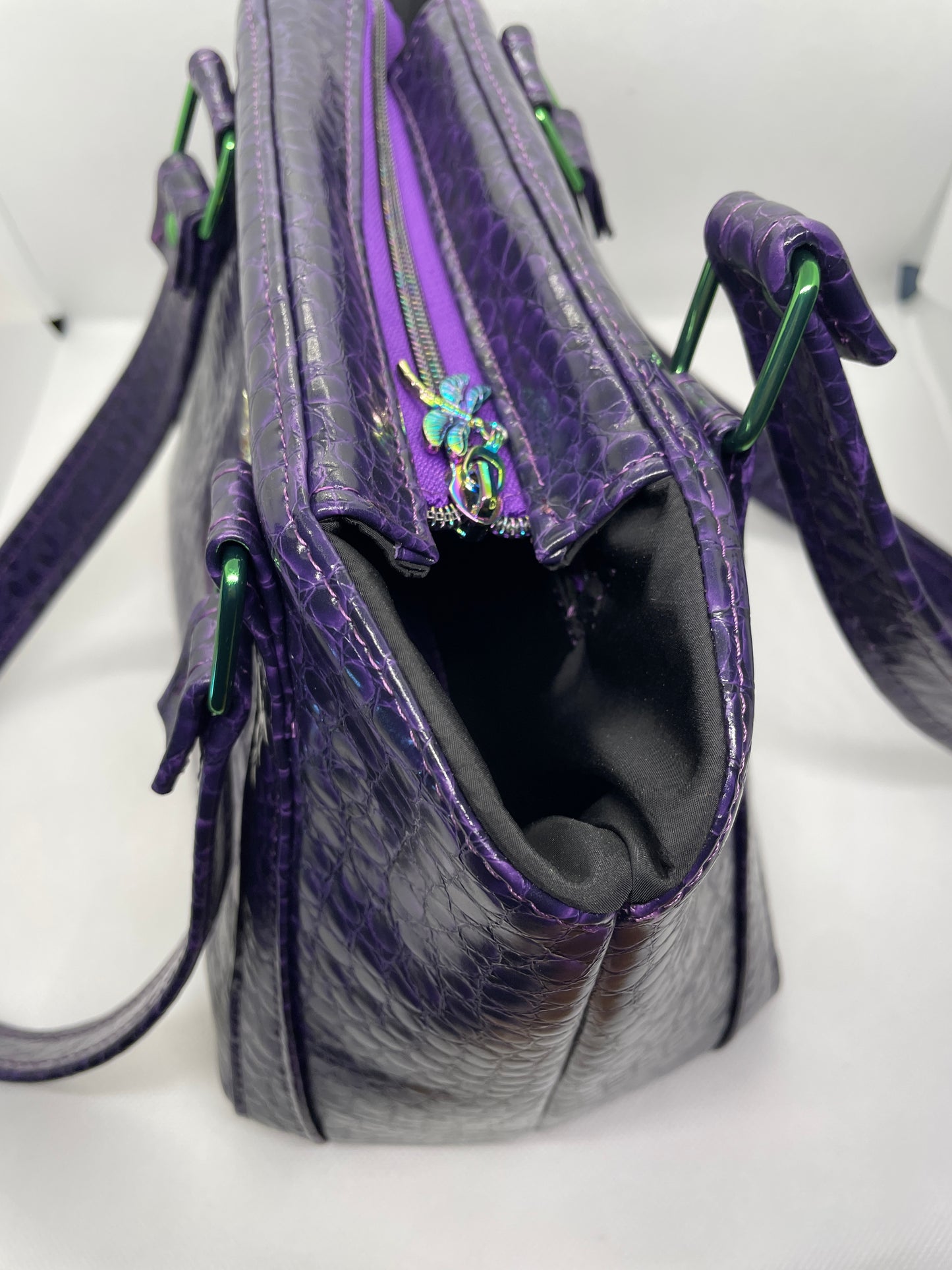 Purple Scales Dragonfly Lola Handbag