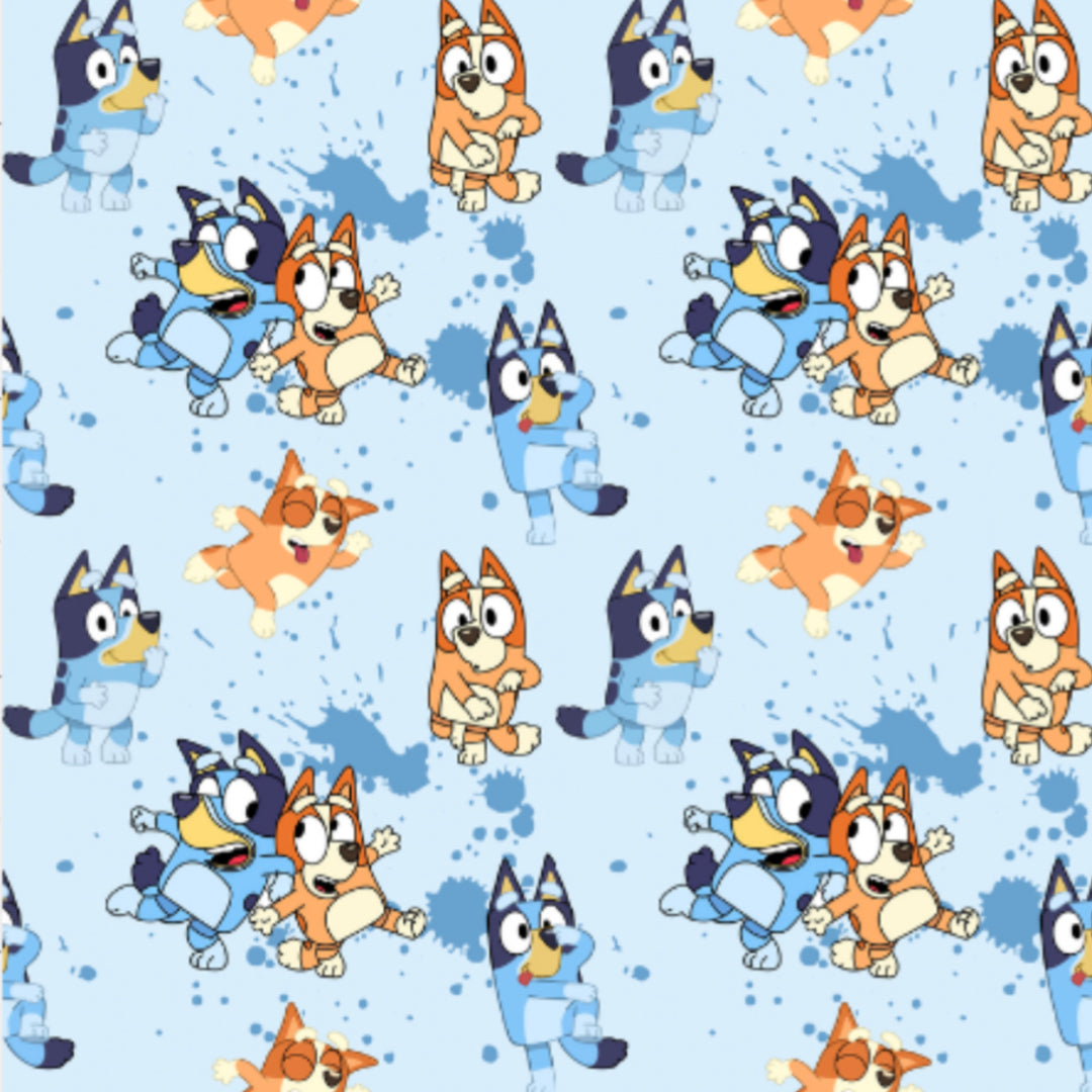 Bluey Friends Printed Fabric