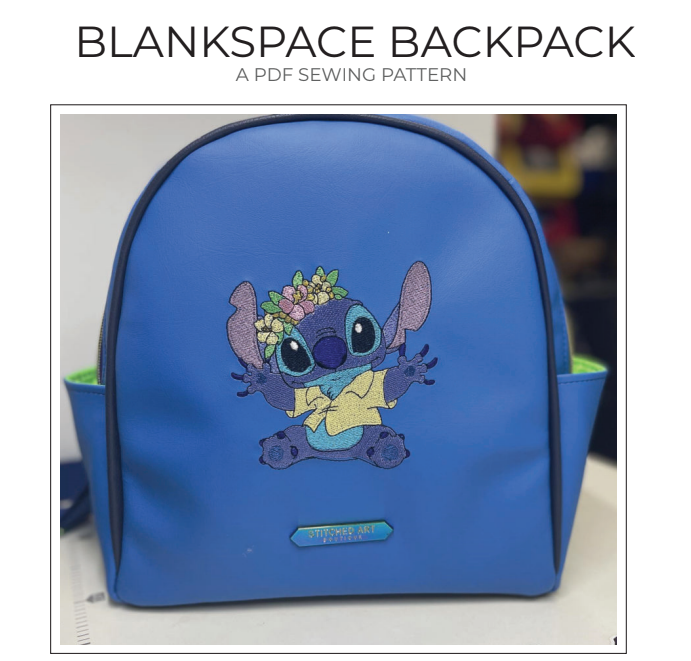 Blank Space Backpack Pattern