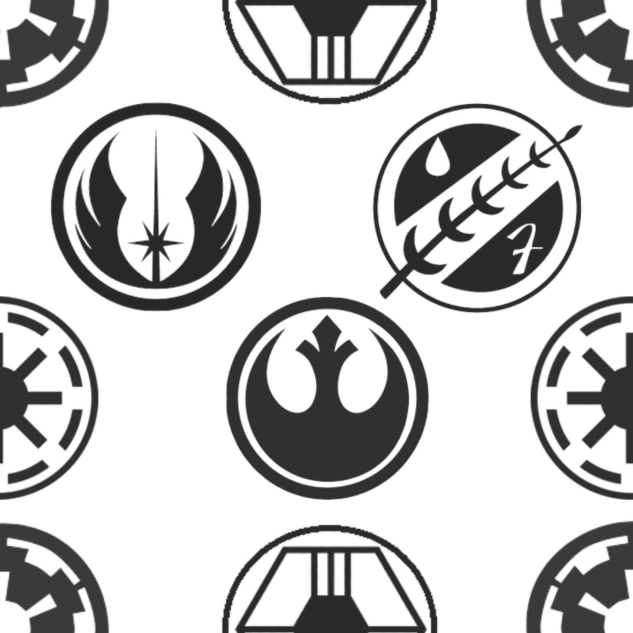 Clear Starwars Symbols TPU Vinyl