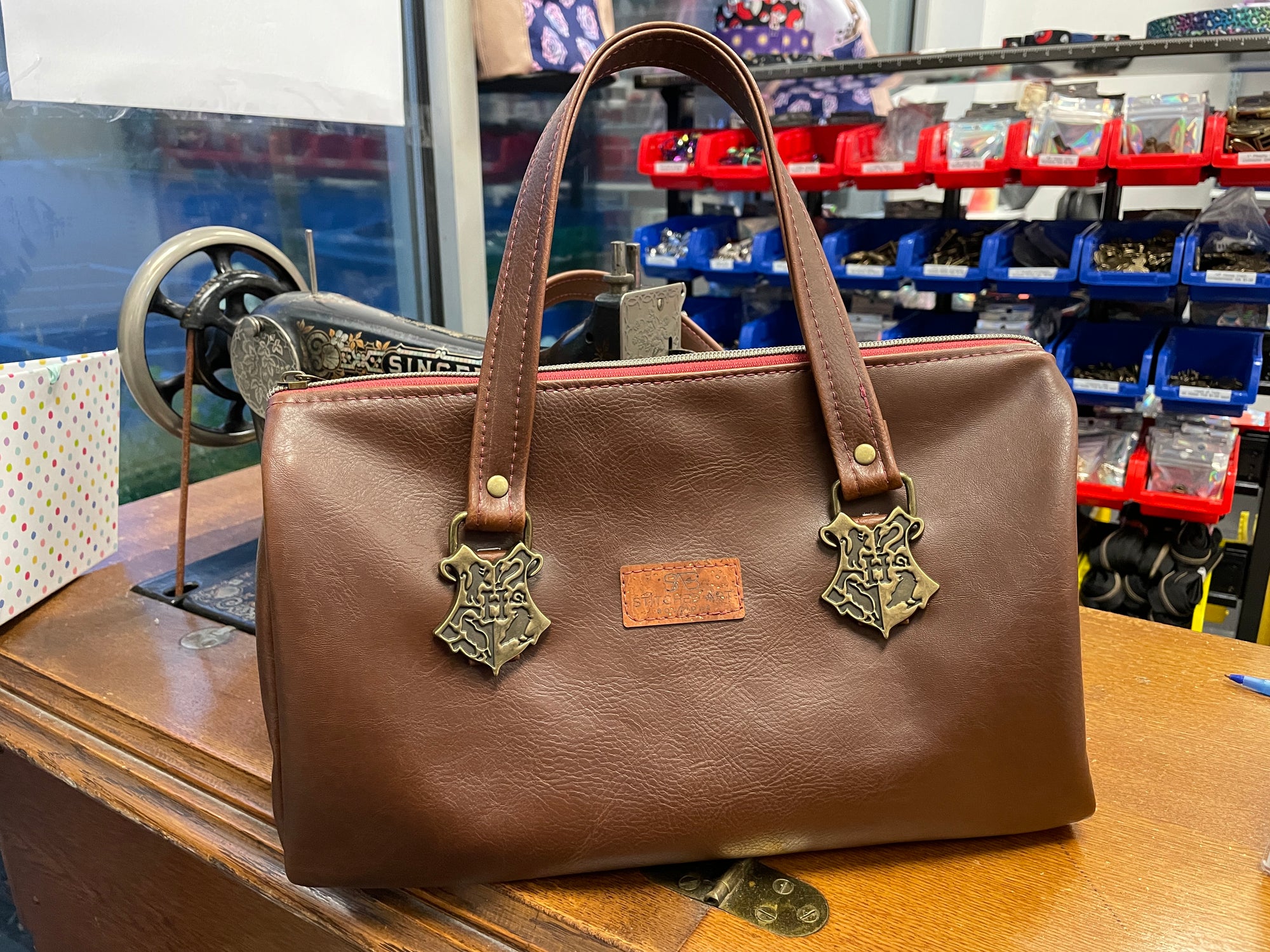 Faux leather HP inspired Handbag.