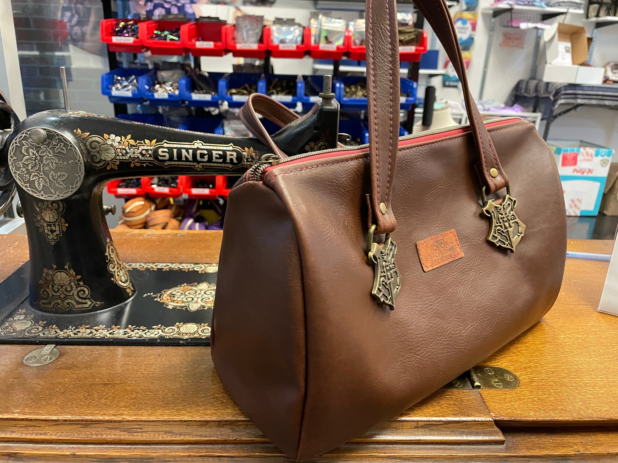 Faux leather HP inspired Handbag.