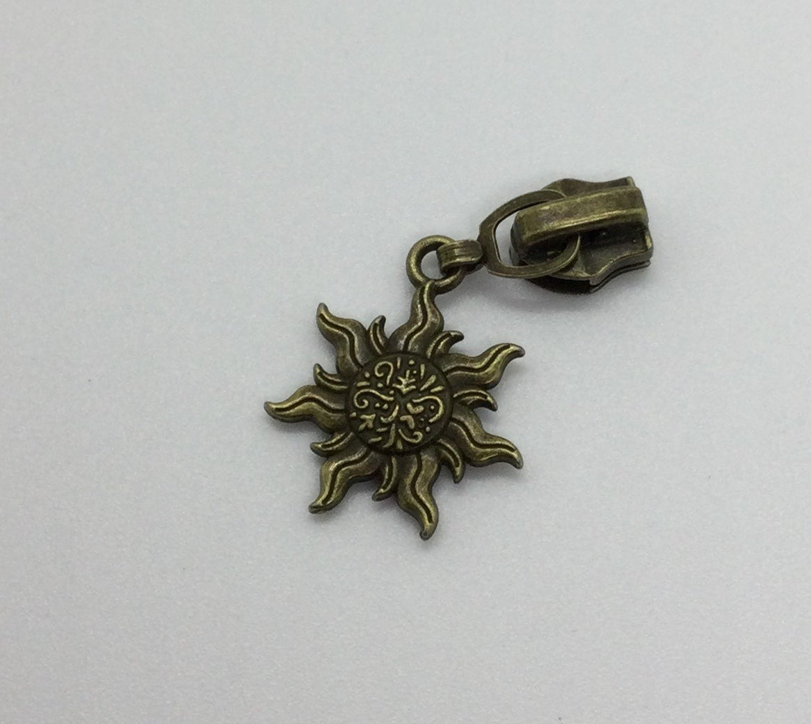 Tangled Inspired Sun Zipper Pull