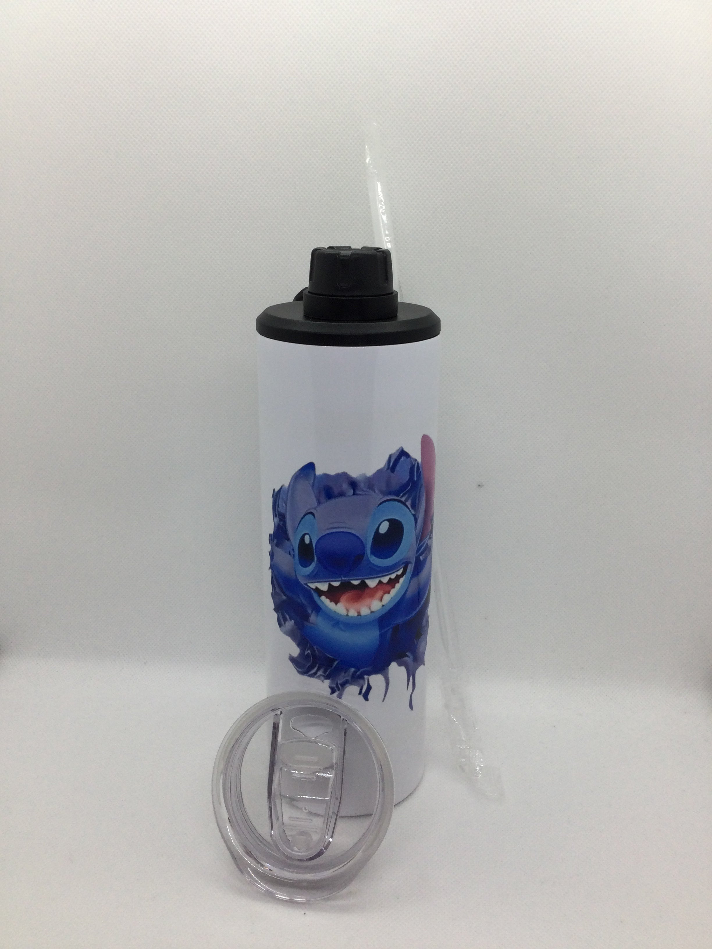 Character Insulated Tumblers with Interchangeable Lids with Straw