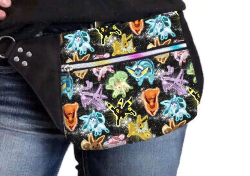 Pokemon Evolution Dayna Pack Pre-Cut Kit. #DaynaPack #lindshandmade #pre-cut #bagsewingkit #PokemonFabric #EvolutionFabricPrint