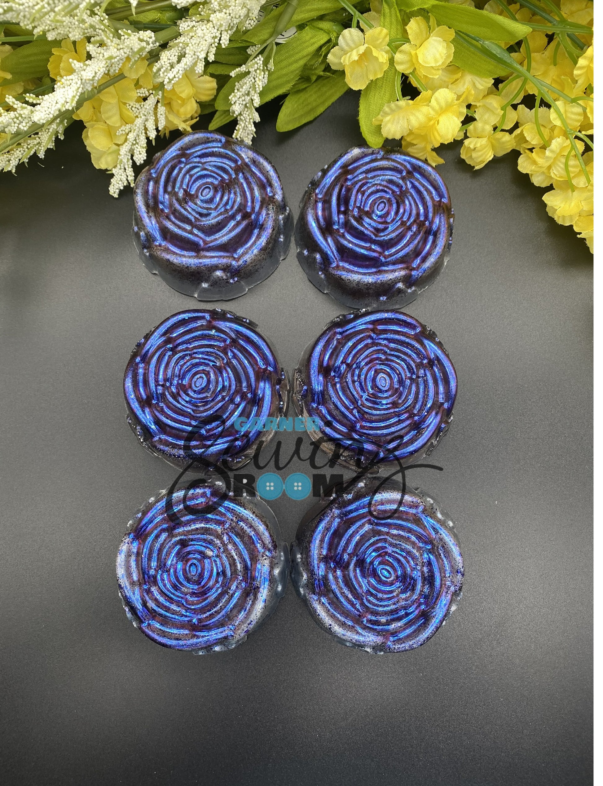 Glitter Rose Pattern Weights