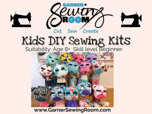 SEW BY NUMBER Sewing Kit for Kids Learn to Sew Kit for Children Beginner  Sewing Kit Learn to Sew a Pillow Kitty Paw Prints Sew Kit for Kids 