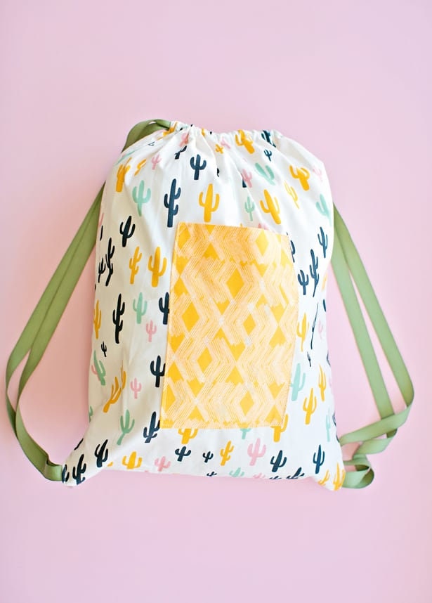 Kids Drawstring Bag Sewing Precut Kit - 3 options